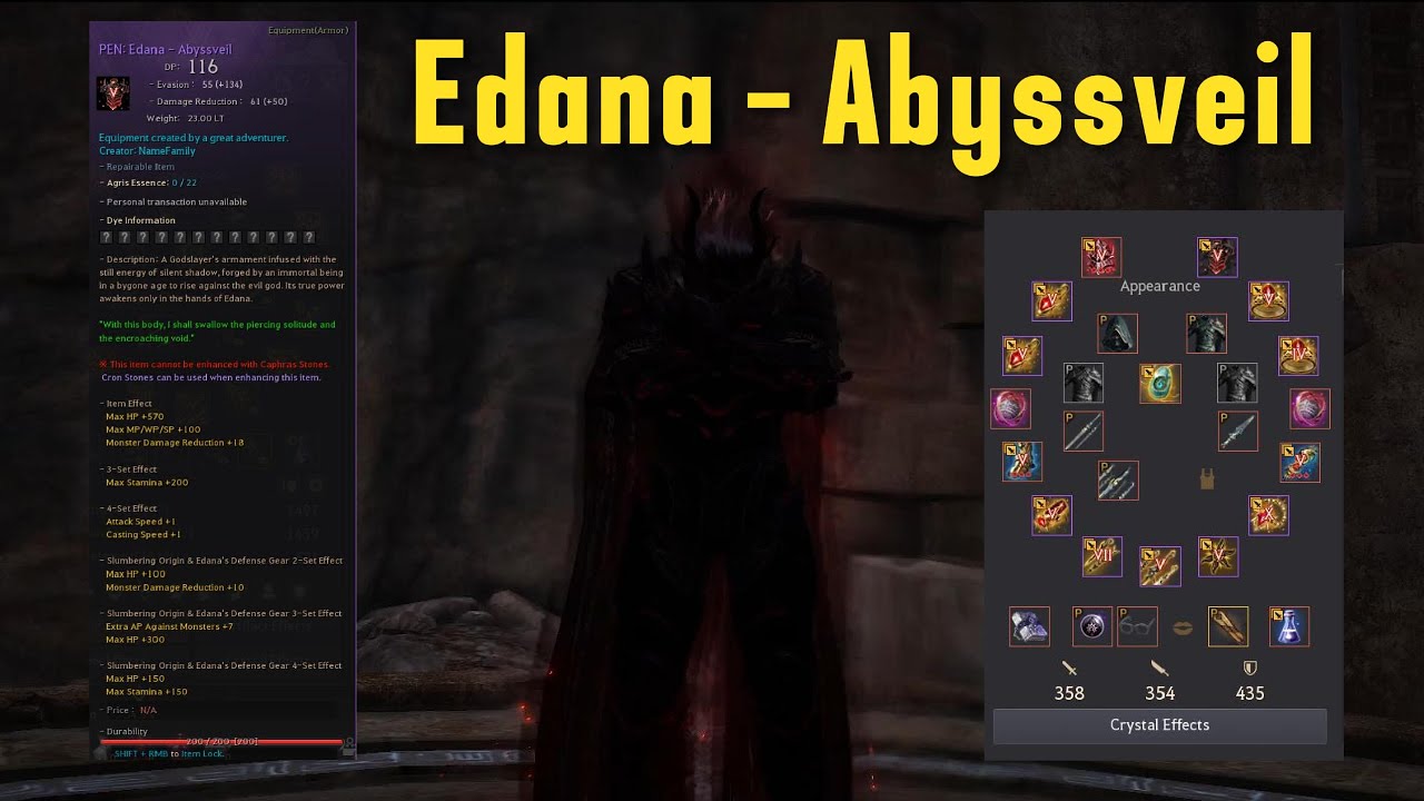 Edana - Abyssveil , My First Edana Armor Gear #bdo