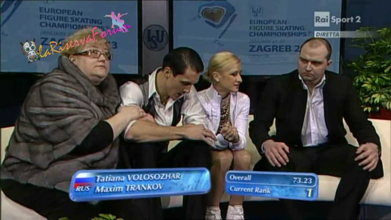 ISU ZAGREB 2013 -13/16- PAIRS SP - Tatiana VOLOSOZHAR  Maxim TRANKOV - 23.01.2013
