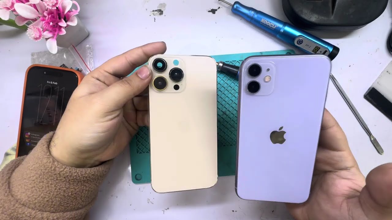 iPhone 11 Extreme Makeover &rarr; 14 Pro Gold 😍