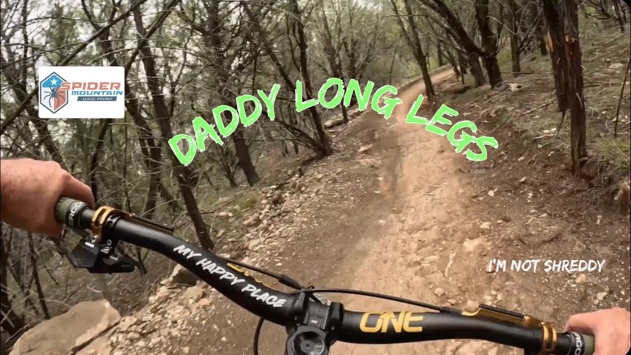 New Green Trail at Spider Mountain Bike Park-Daddy Long Legs