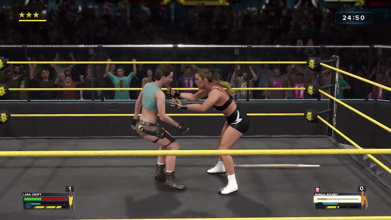 WWE 2K23 Ironwoman match: Lara Croft vs Ronda Rousey