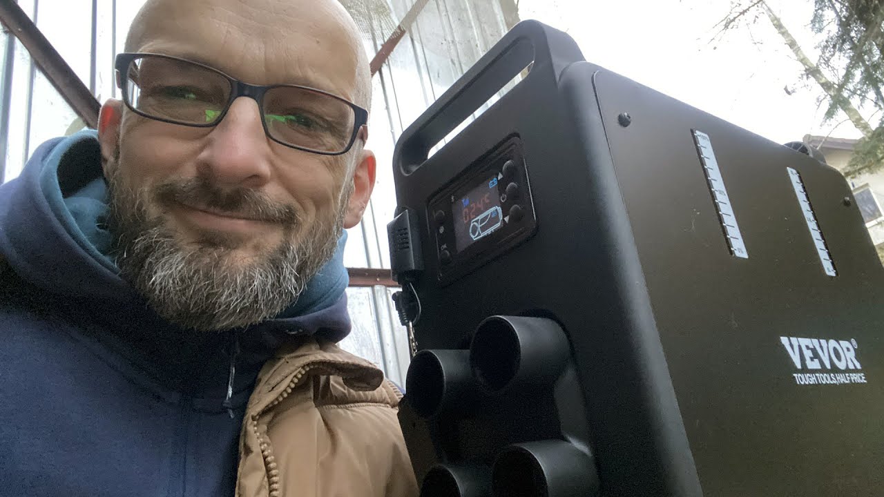 Jak ogrzać garaż lub letni domek? Przenośny ogrzewacz Vevor na olej napędowy
