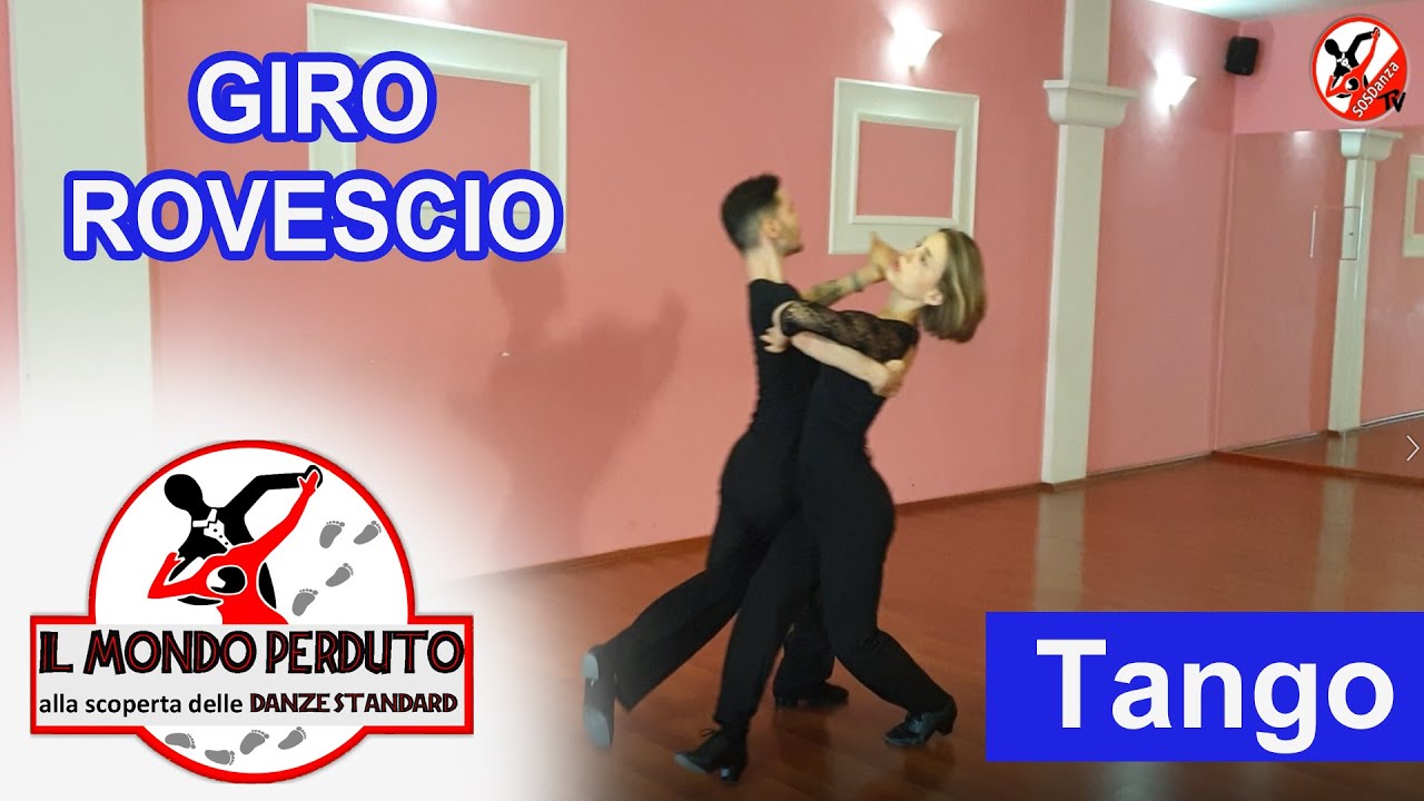 PASSI BASE del GIRO ROVESCIO di TANGO - SCUOLA DI BALLO IN COPPIA:  (ballo da sala/Danze Standard