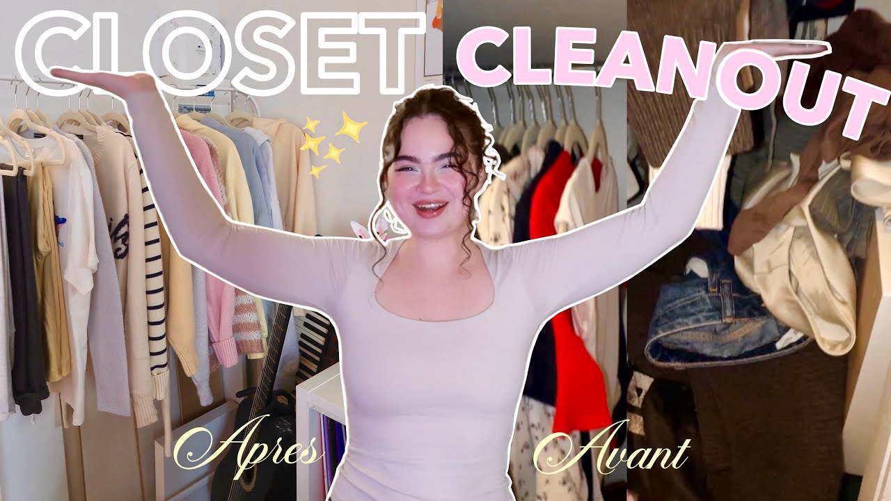 J'essaye TOUS mes vêtements✨ CLOSET CLEANOUT + organisation