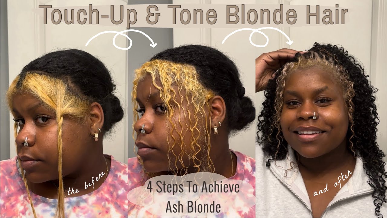 👱🏾‍♀️How I Touched-up & Toned My Blonde Hair 🚫WITHOUT🚫 Bleach‼️😏 + My Twist Out Routine➿