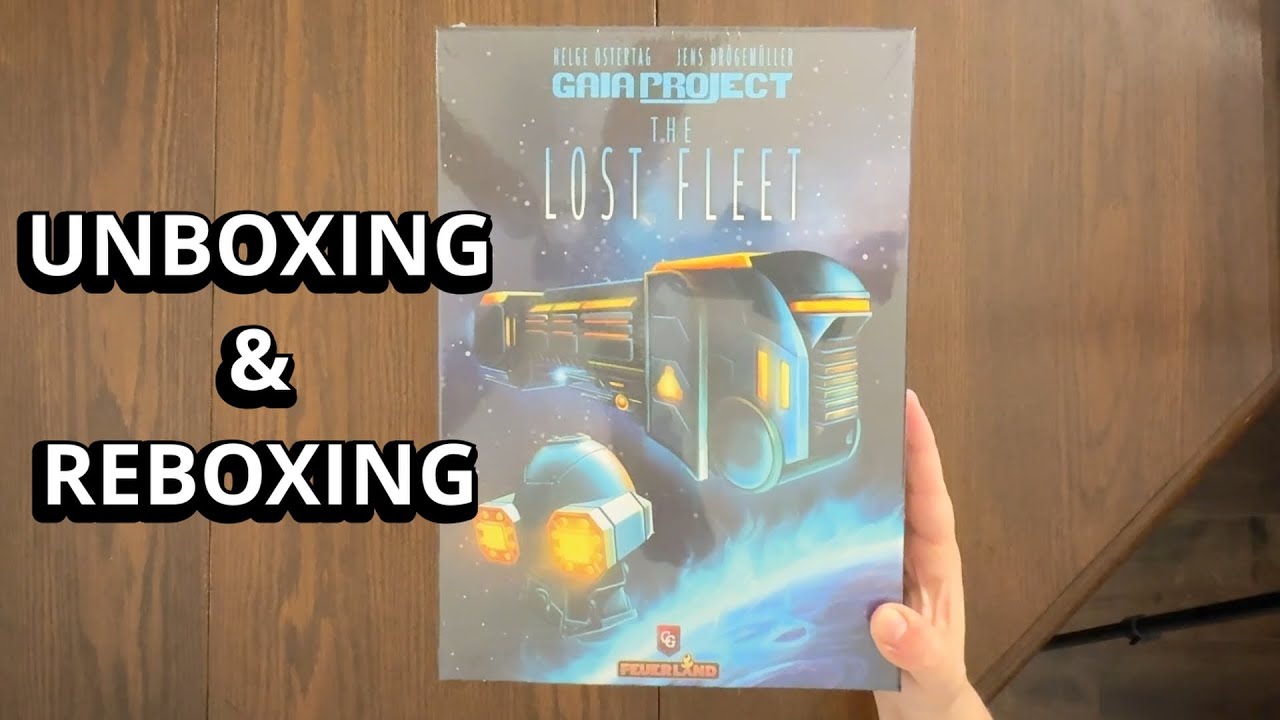 Gaia Project: The Lost Fleet - Распаковка и повторная упаковка дополнения к настольной игре - Что...