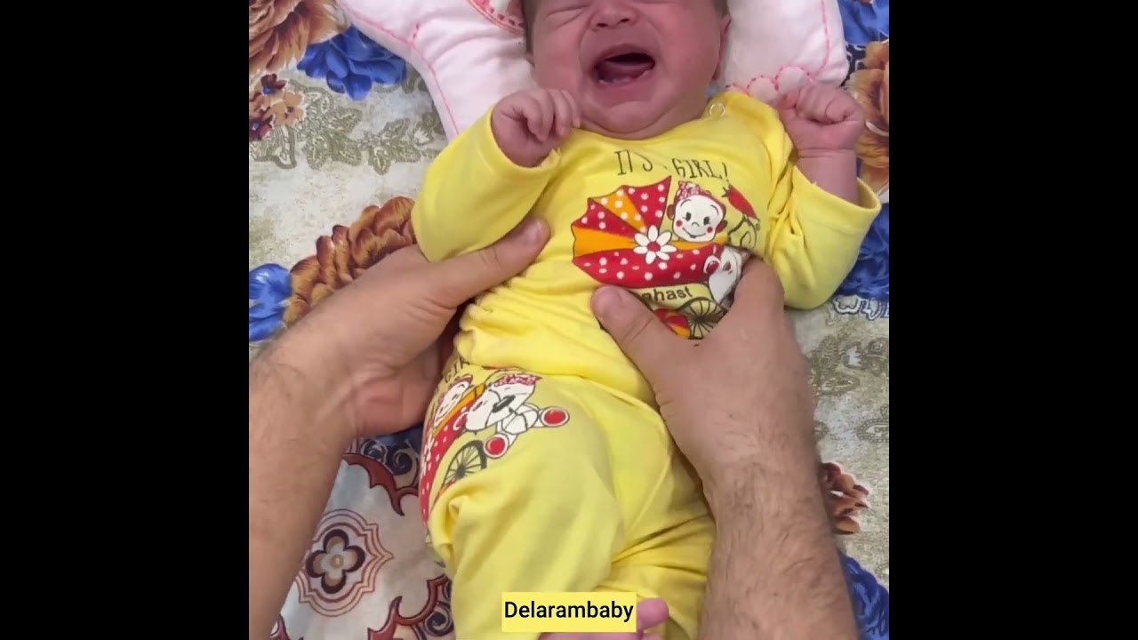 Baby #massage training after sleep #newborn