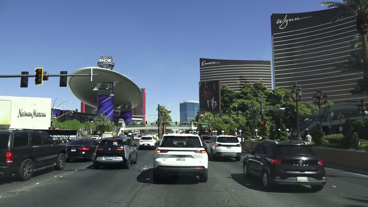 North on the Las Vegas Strip from Flamingo (2025 updated).