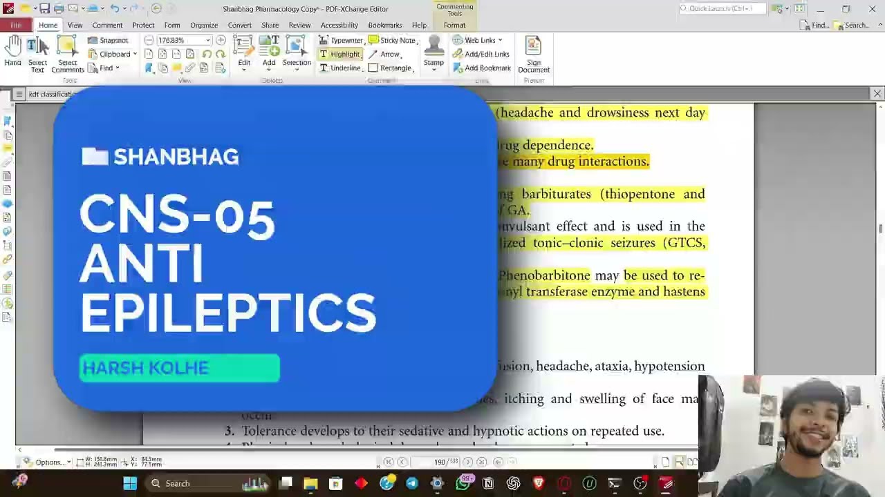 ANTI-EPILEPTIC DRUGS | CNS PHARMACOLOGY | SHANBHAG | HARSH KOLHE