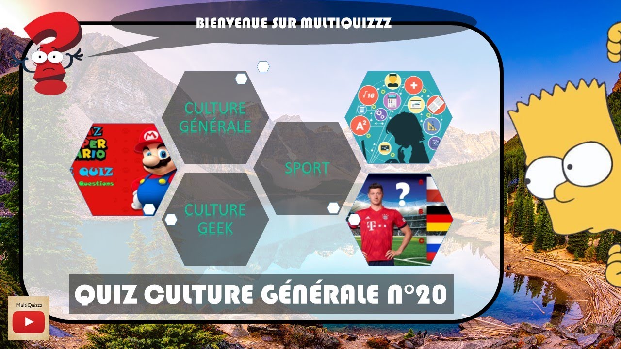 Quiz Culture générale n°20 🌟🌟🌟 [niveau difficile] - Testez vos connaissances en 20 questions