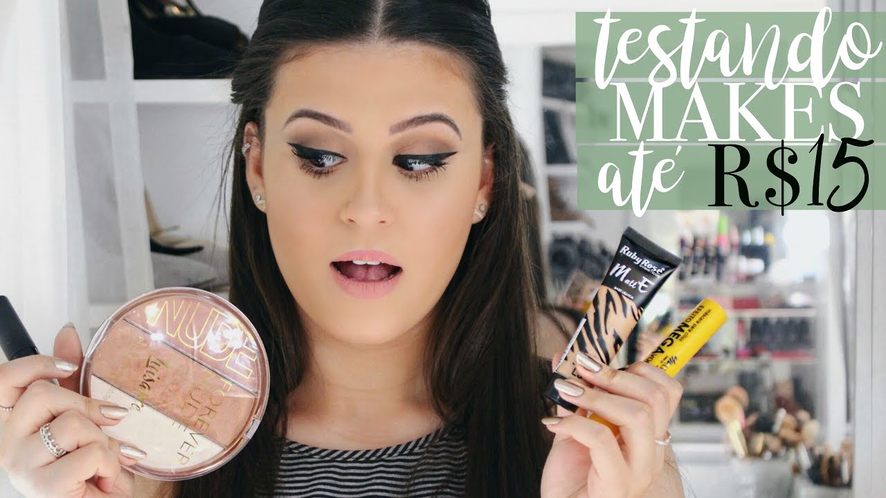 Tutorial: Maquiagem com produtos MUITO BARATOS! | Lorrine Mondin