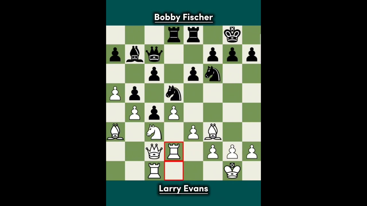 Larry Evans vs Bobby Fischer ◉ USA Championship 1965 | Fischer Brilliant Win