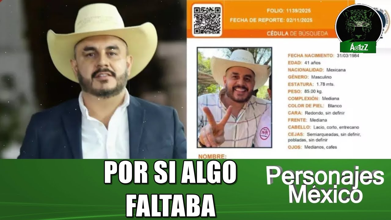 Alejandro Correa, exalcalde de Zinap&eacute;cuaro, Michoac&aacute;n, es reportado como desaparecido ayer