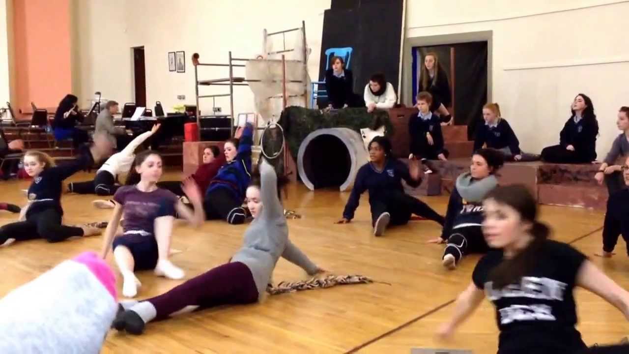 Cats musical-Colaiste Muire rehearsals-Jellicle ball