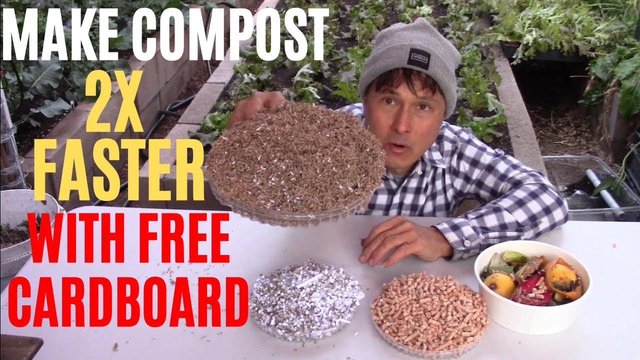 How to Make Compost 2x Faster with FREE Cardboard