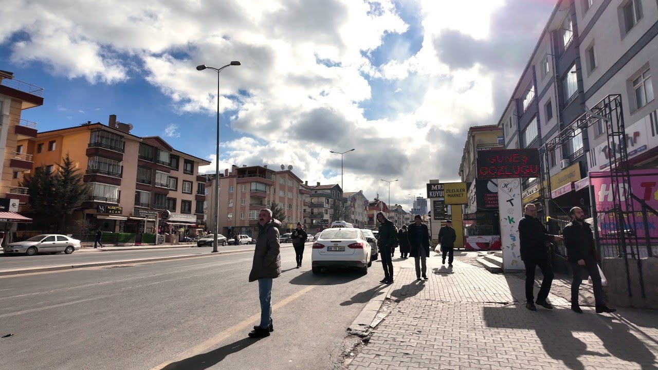 Ankara [4k60fps], Doğukent Caddesinde Gezinti - Wandering Around Dogukent Street