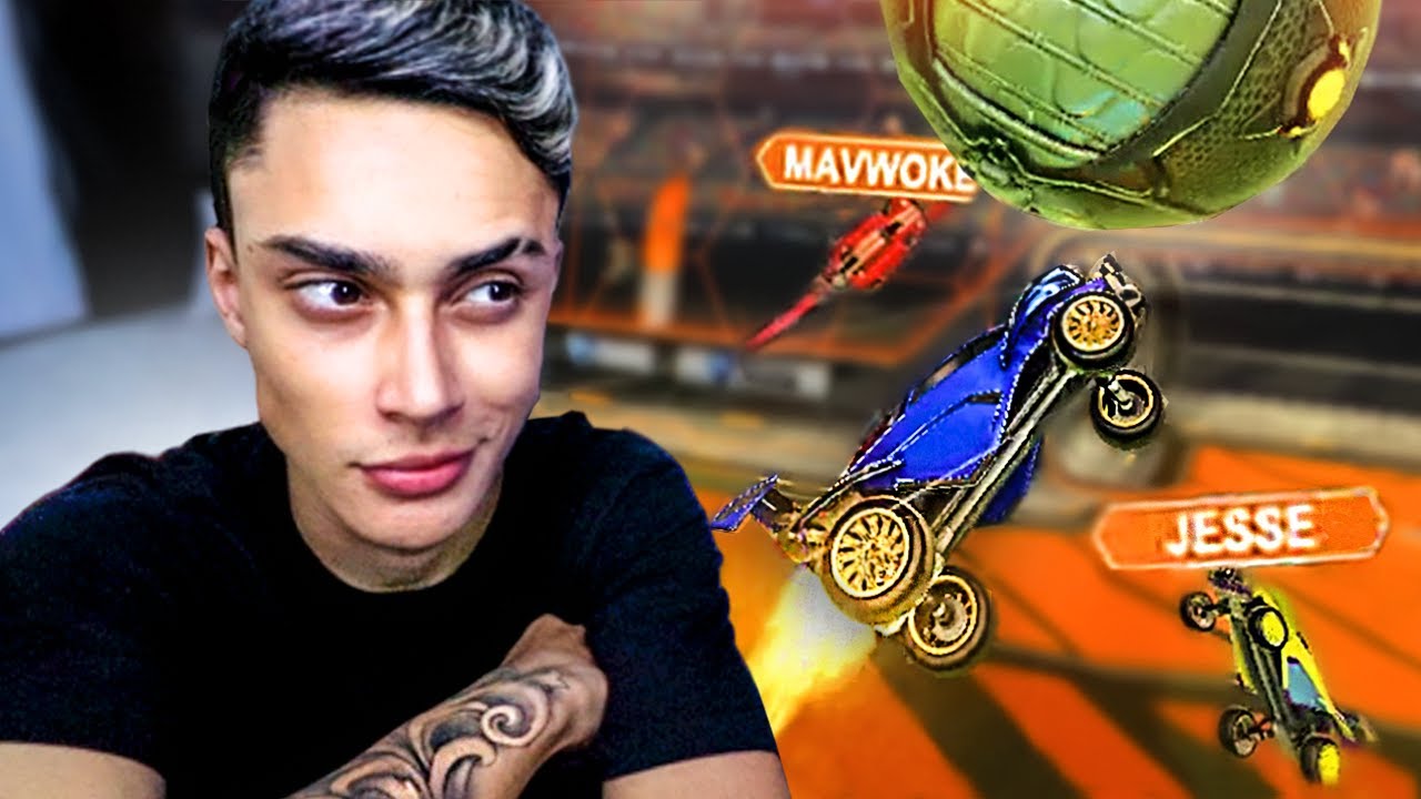 FIZ MINHA MELHOR JOGADA NO ROCKET LEAGUE CONTRA UM JOGADOR PROFISSIONAL