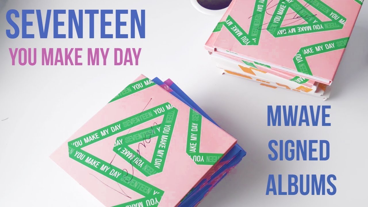 [UNBOXING] Seventeen (세븐틴) You Make My Day Mwave Signed Albums