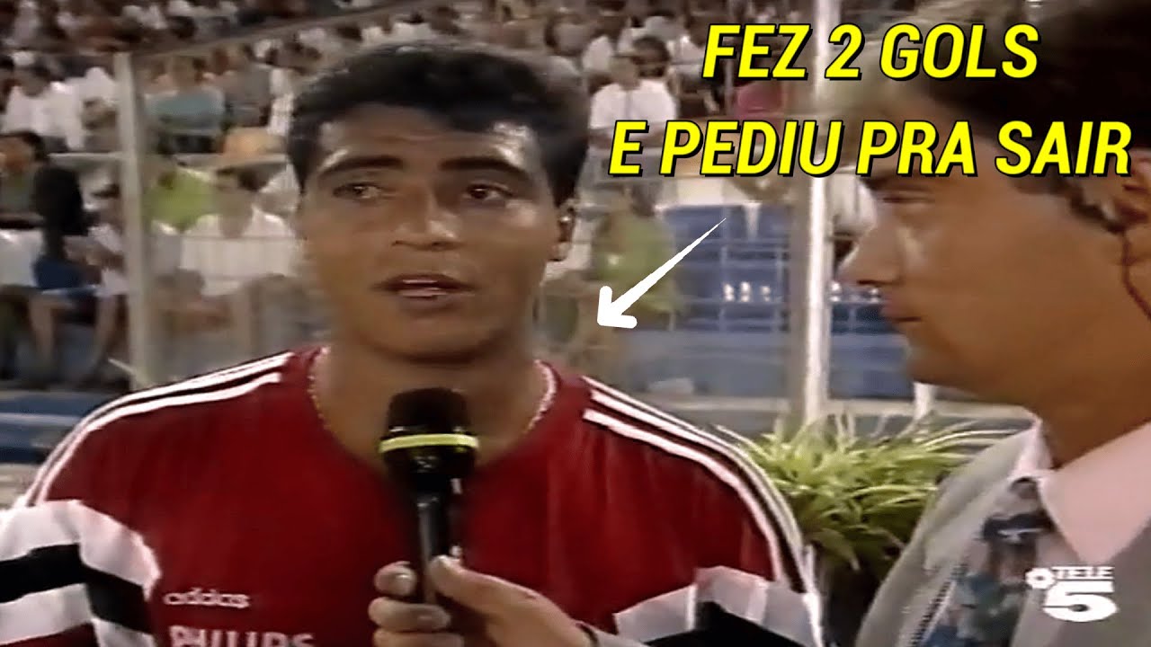 O Real Madrid só precisou de 1 tempo para conhecer Romário