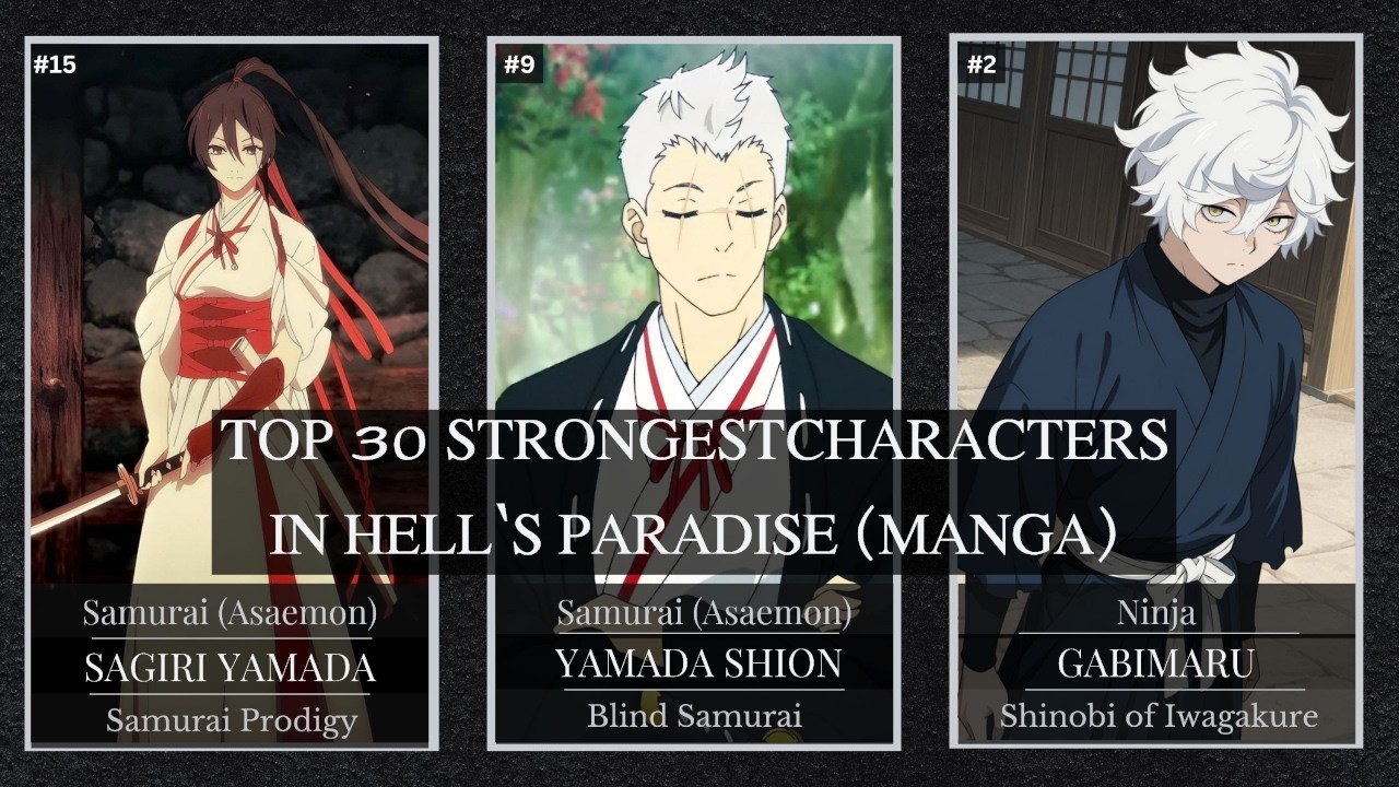 Top 30 Strongest Hell&rsquo;s Paradise Characters (End Game Full Manga Ranking)