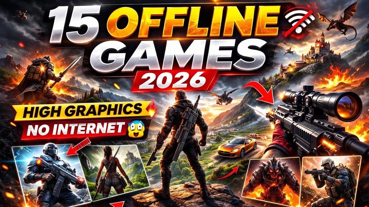 15 Best Offline Games for Android & iOS 2026 | High Graphics & Hidden Gems