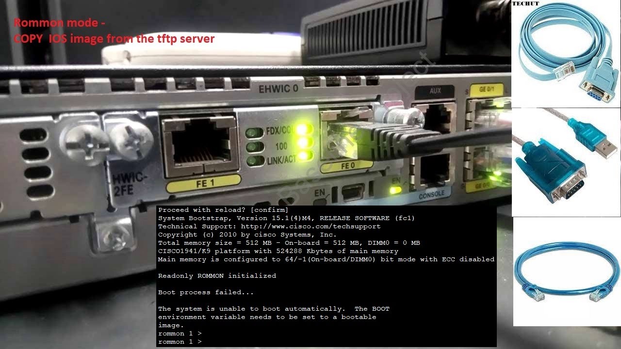 How to install IOS image file from tftp server in Rommon#rommon mode#