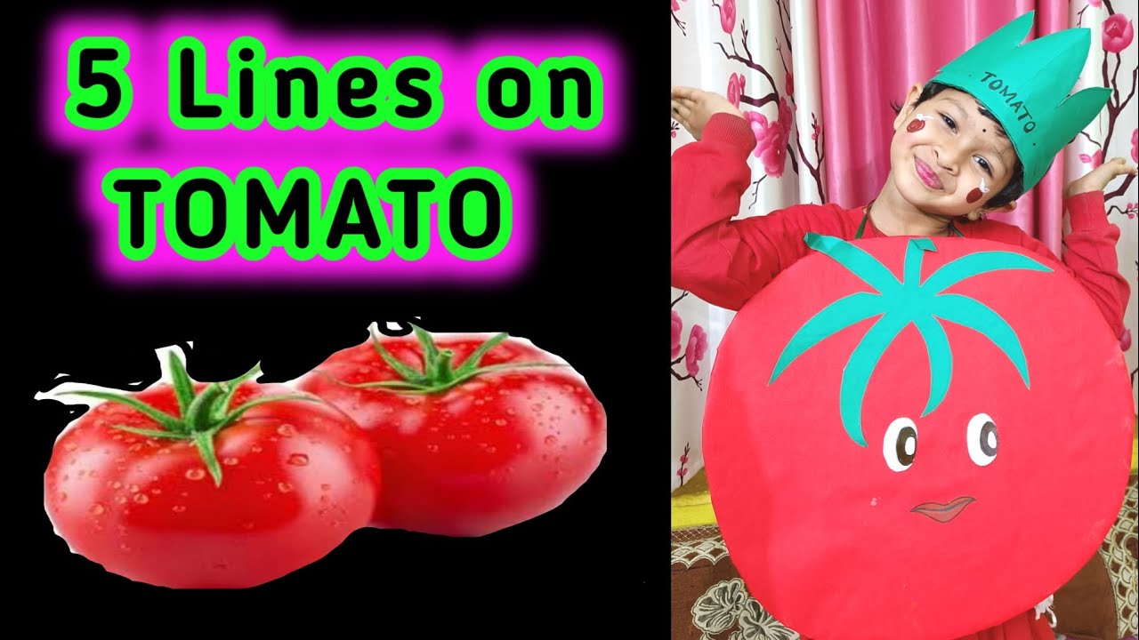 5 lines on TOMATO 🍅 🍅. Speech for Tomato fancy dress competition in english #few lines about tomato