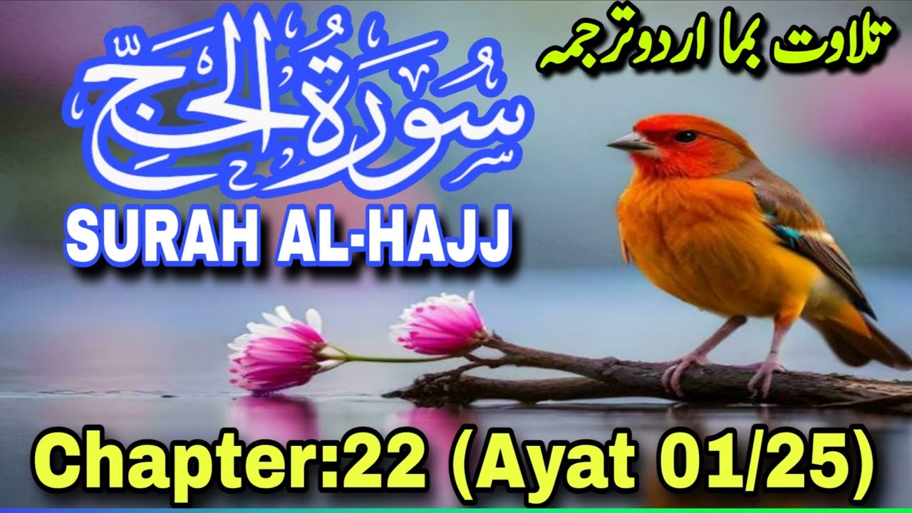 SURAH AL-HAJJ🕋 Heart Touching Recitation📖 With Urdu Translation✨ Emotional & Powerful Tilawat