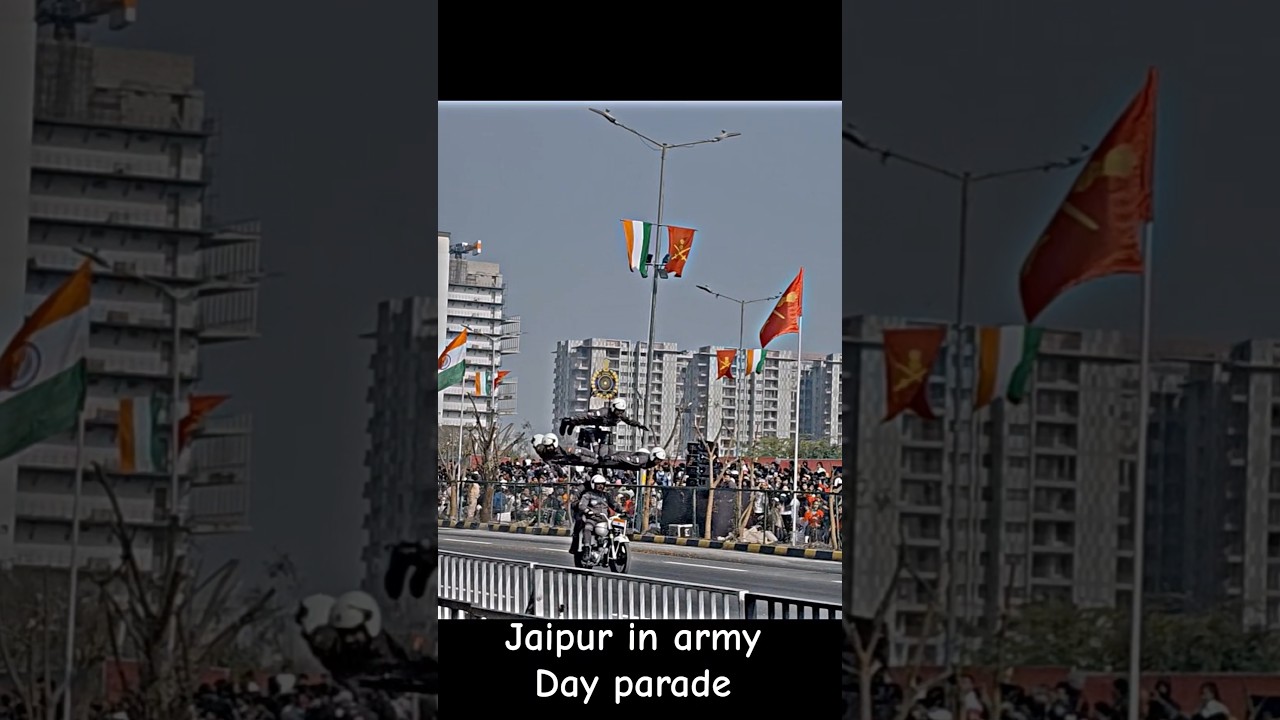 Army Day Parade Rehearsal Jaipur 🇮🇳 | Bike Stunts by Indian Army 🏍️🔥 