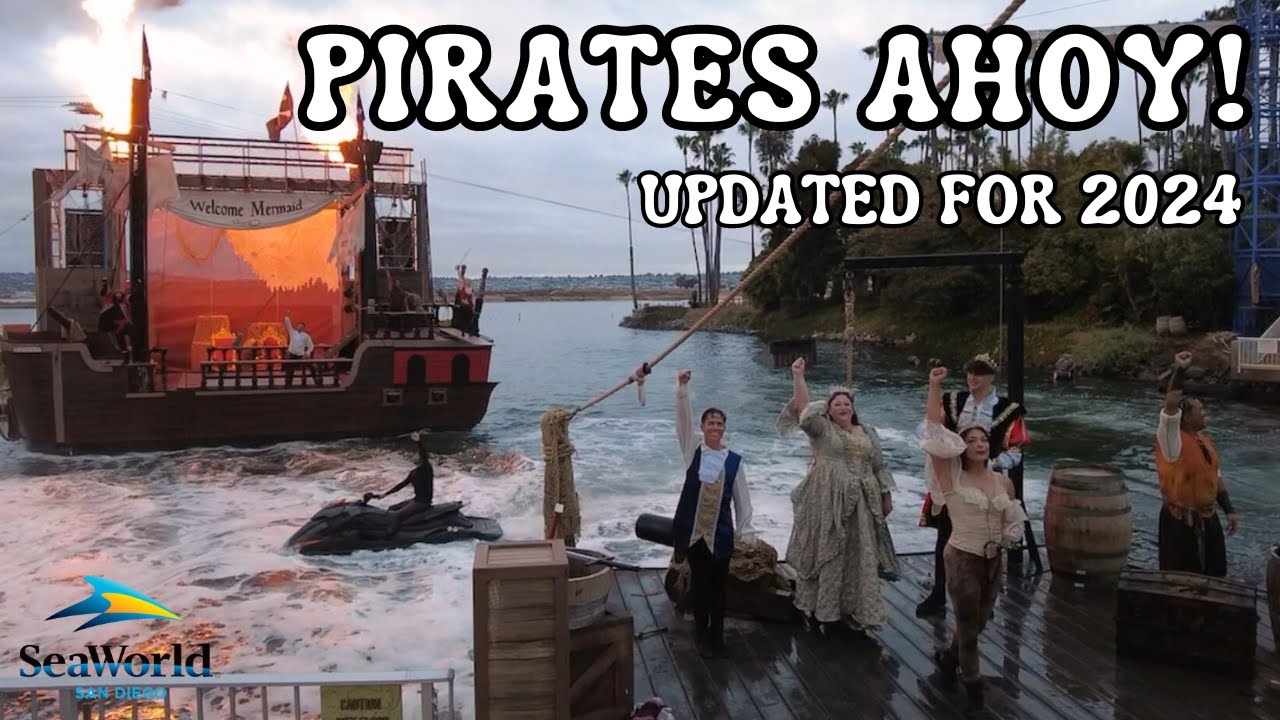 PIRATES AHOY! THE BATTLE FOR MERMAID COVE  |  NEW WATER STUNT SHOW at SeaWorld San Diego