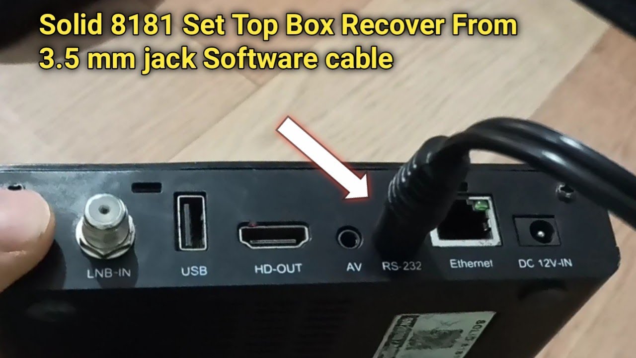 Solid 8181 Dead Set Top Box Recover & Repair From RS232 cabls