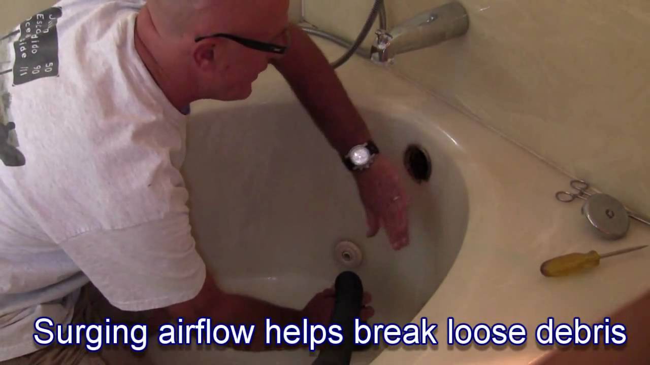 How to Clear a Bathtub Drain with a Shop Vac