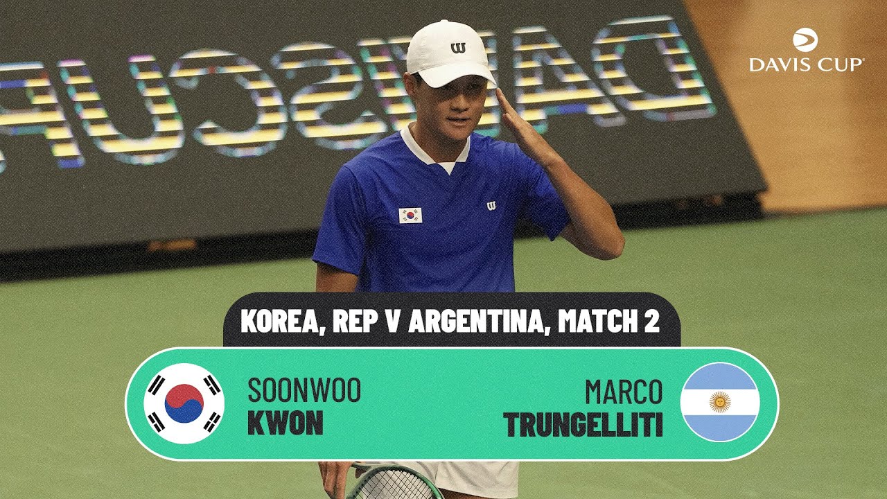 Soonwoo Kwon v Trungelliti | Korea, Rep v Argentina | 2026 Davis Cup Qualifiers 1st Round Highlights