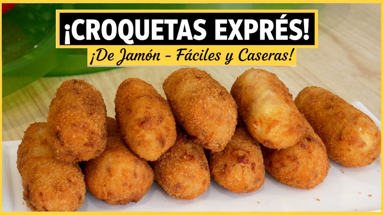 CROQUETAS EXPRÉS de JAMÓN en MINUTOS 😍🔥 ¡Sin complicaciones!