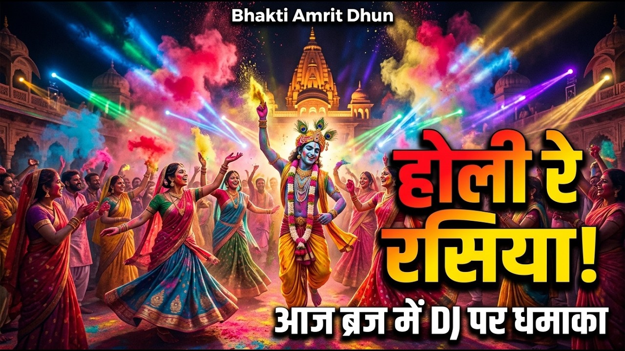Radha Krishna Holi DJ Song 2026 | Dhamakedar Holi Mashup | Braj Ki Holi | Nonstop Holi DJ Remix