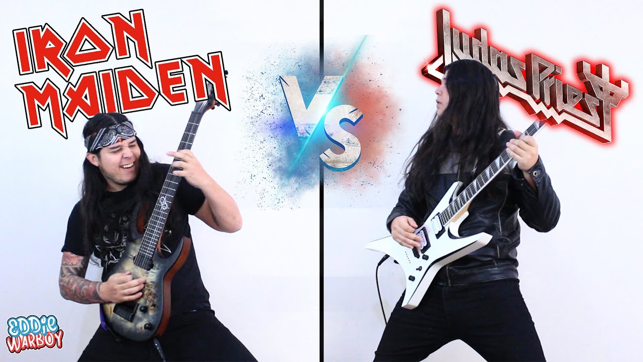 IRON MAIDEN vs JUDAS PRIEST  (Guitar Riffs Battle)