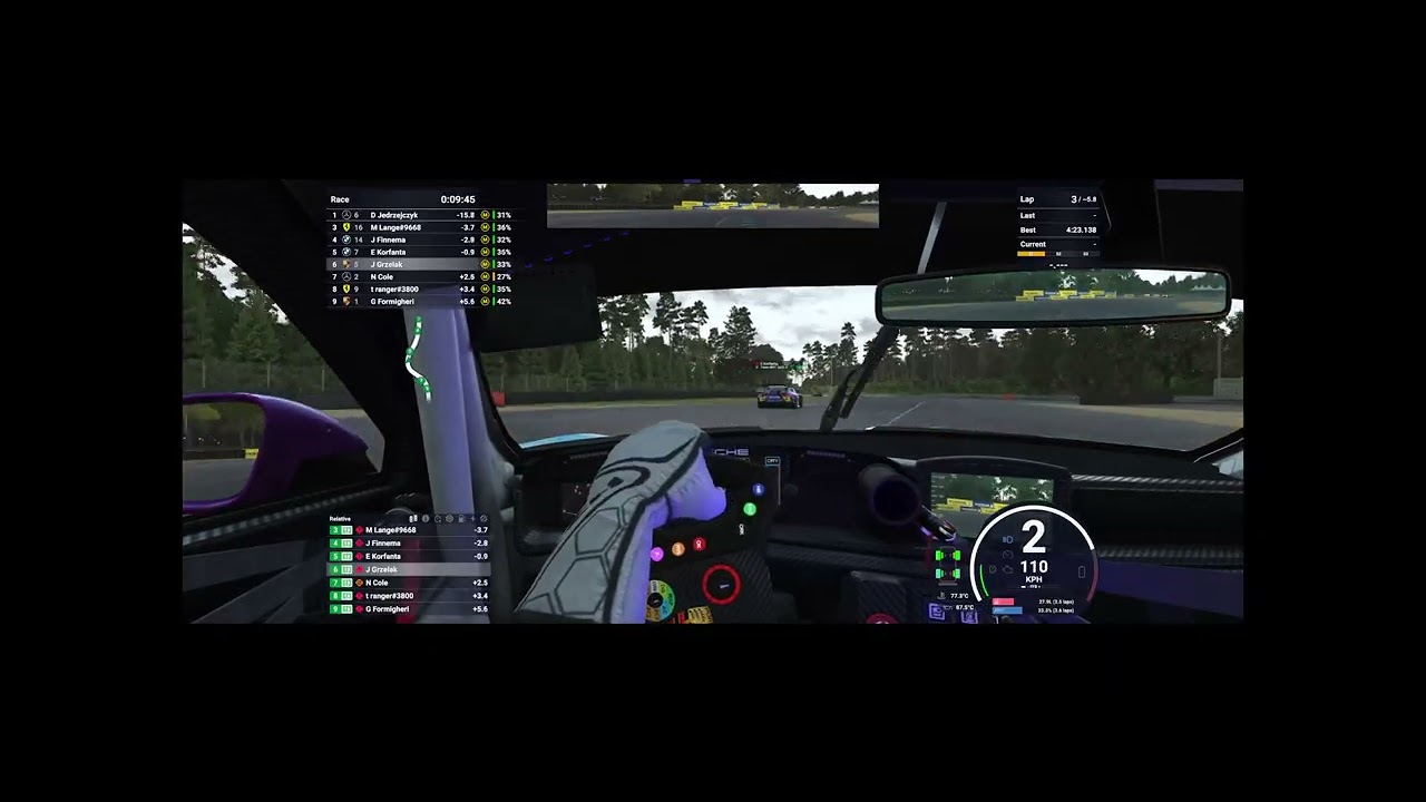 From the bottom to the top places LMU LMGT3 Circuit de la Sarthe JMG