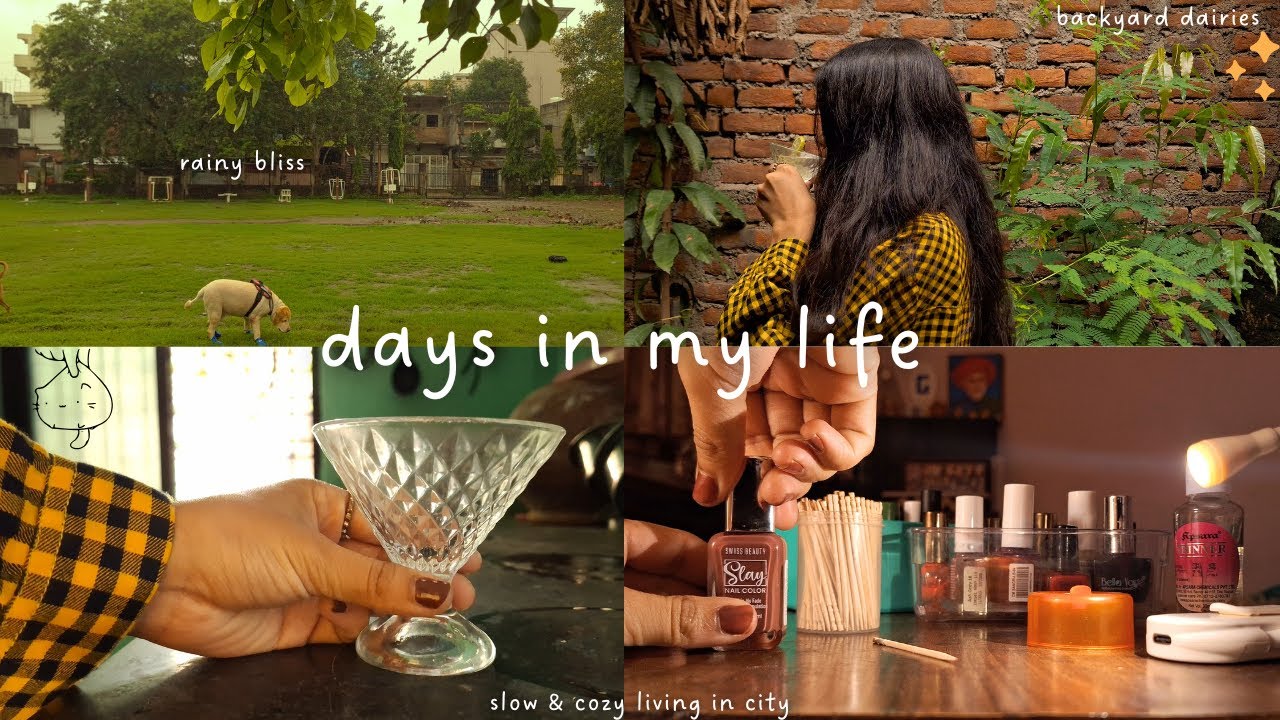 Days in the life ✨️rainy days ⛩️🍃skincare and cozy night routine 🕯️📝
