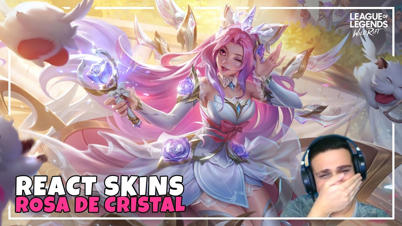 REAGINDO AS NOVAS SKINS ROSA DE CRISTAL - Wild Rift