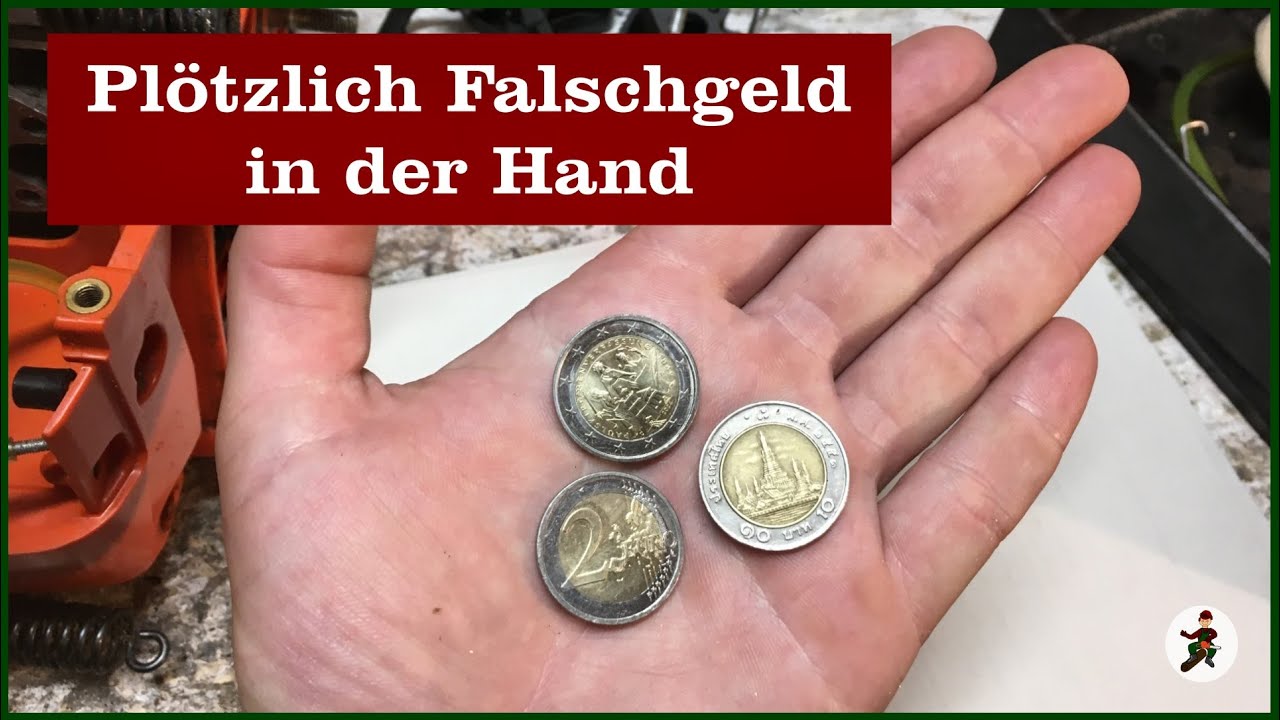 Plötzlich Falschgeld in der Hand - Falsche 2 Euro Münze