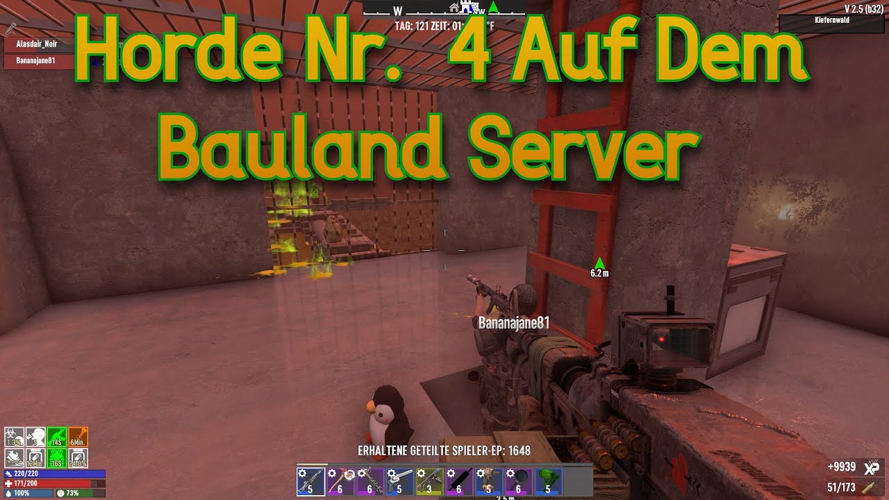 Let's Play 7 Days to Die Horde  4 Auf dem Bauland Server  Mit Alex Und Jane #gaming  #7dtd