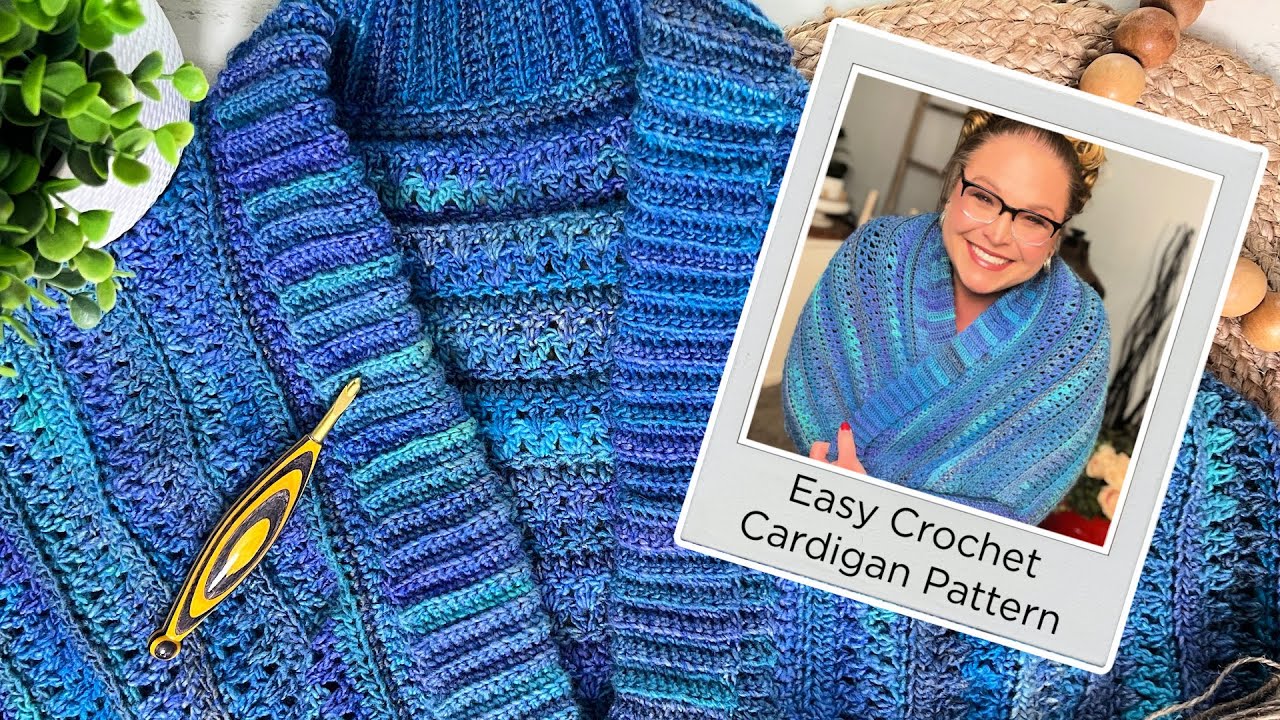 Easy Beginner Crochet Cardigan - Learn How to Crochet the You Are Valued Crochet Cocoon Cardigan 💕