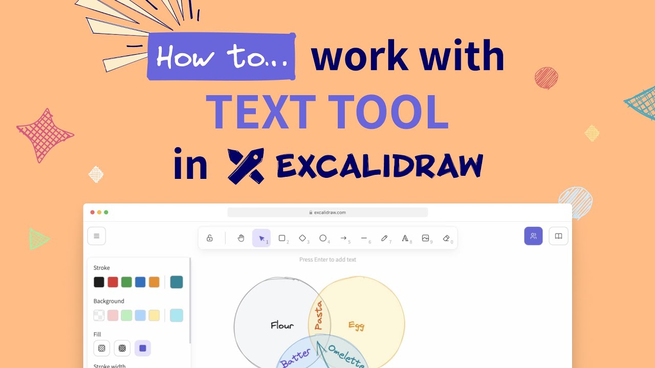 💡 How to work with TEXT TOOL in Excalidraw 👀 | TUTORIAL #4