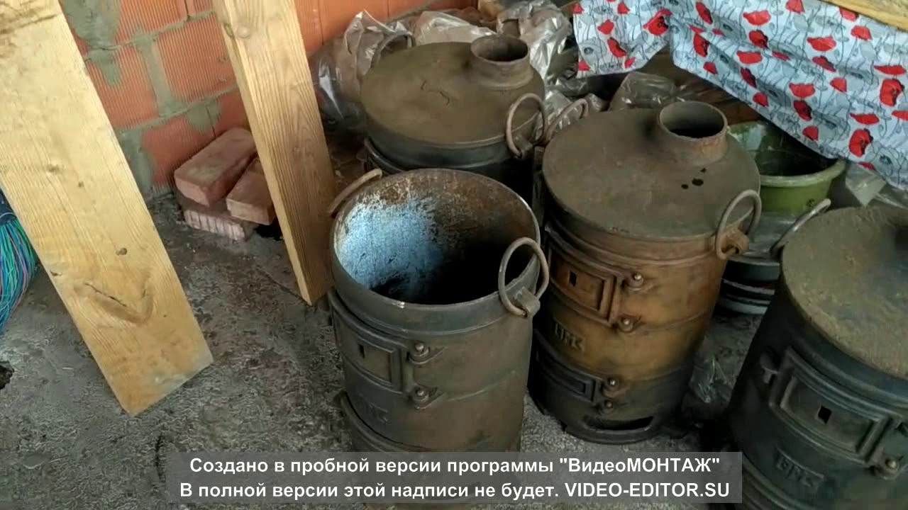 Подготовка к покраске и покраска огнестойкой эмалью чугунных печей 