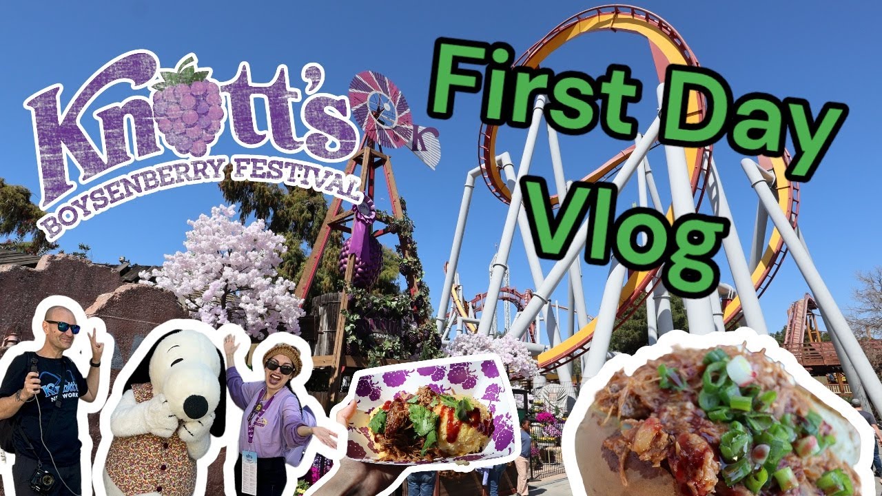 Knott's Berry Farm Boysenberry Festival First Day vLog 2024! Games, Food, Crafters, Snoopy and More!