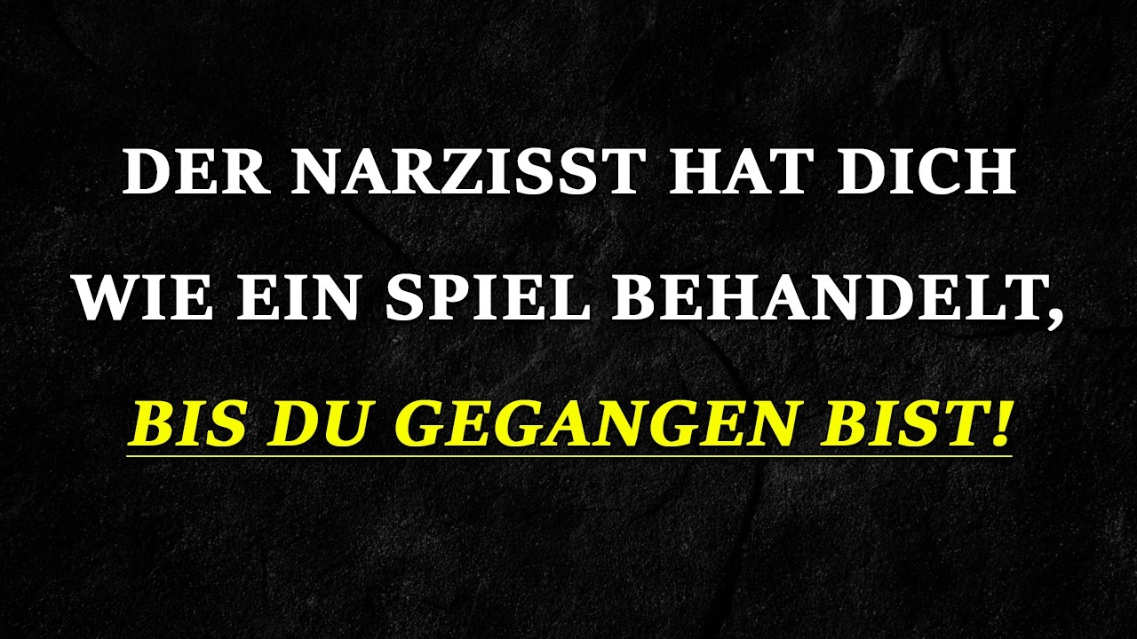Wie der Narzisst Sie skrupellos benutzte als wäre es nur ein Spiel bis Sie ihn verließen