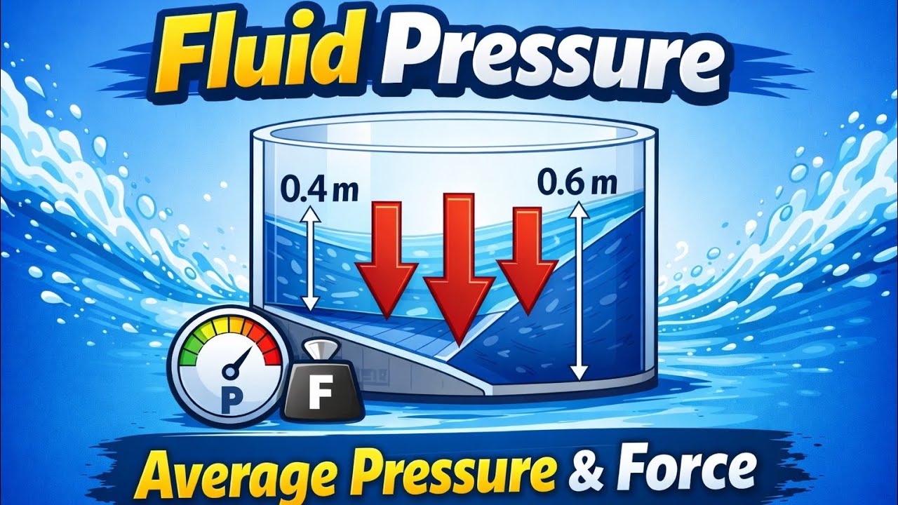 “Fluid Pressure Explained | Calculate Average Pressure & Force Quickly”