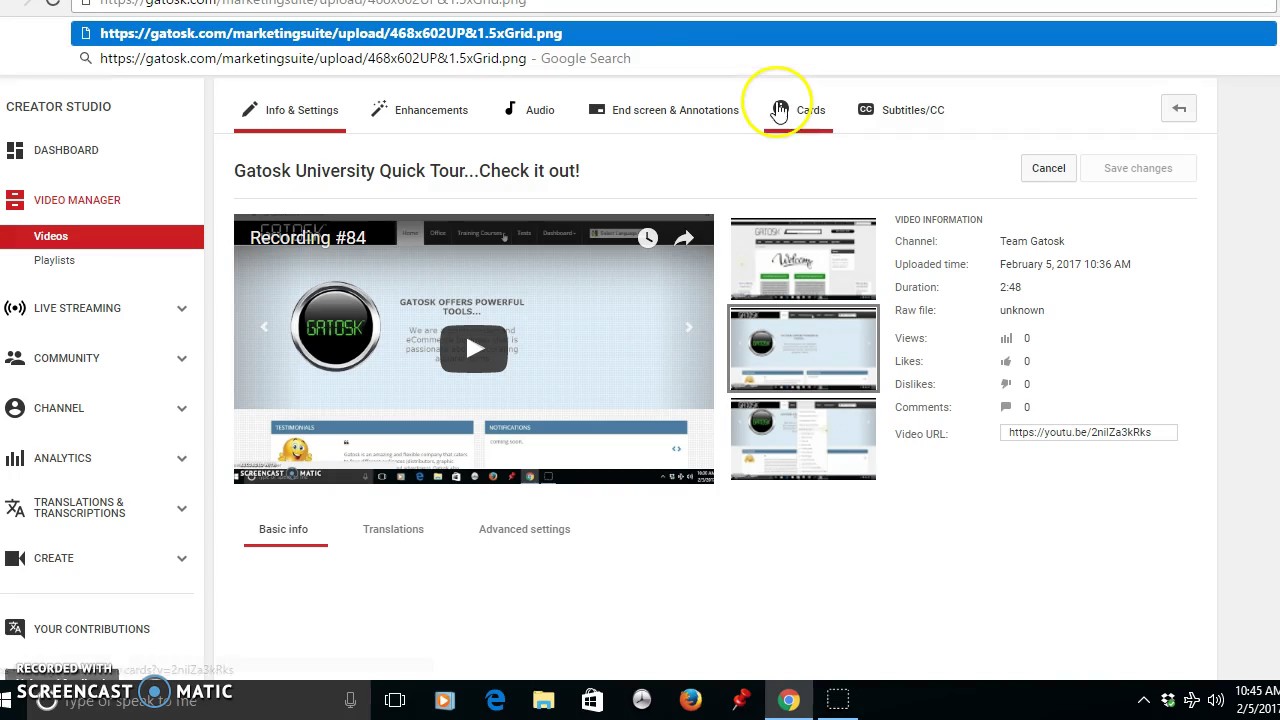 Gatosk Marketing Suite Quick Tour