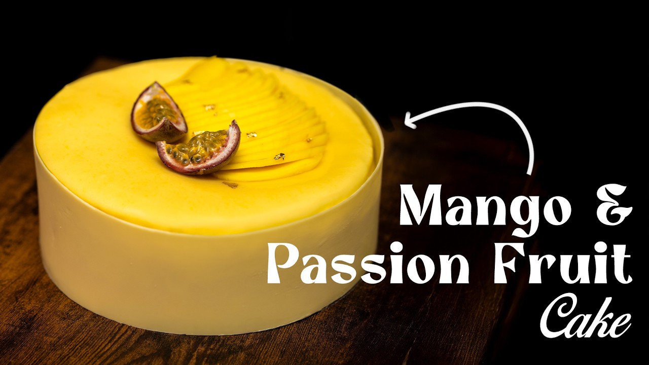 The Creamiest Mango/Passion Fruit Cake Ever! | SUMMER DESSERT