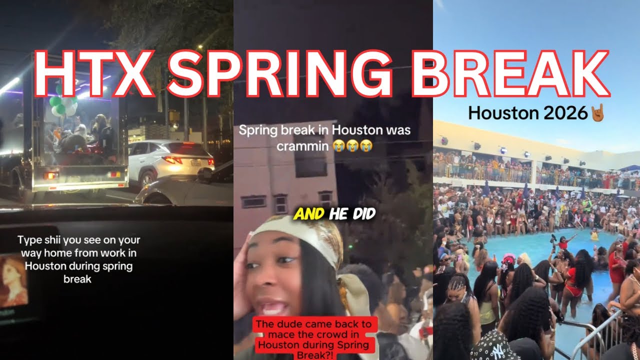 SCAMMING, HUNCHING & FIGHTING…Houston Spring Break was a mess #tiktokcompilation
